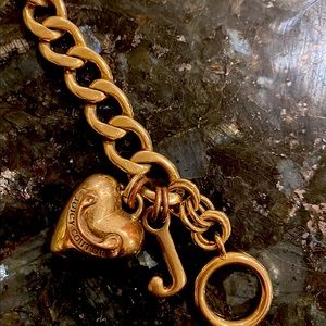 Gold Juicy Couture Charm Starter Bracelet